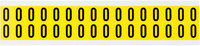 imagen de Brady 3420-0 Etiqueta de número - 0 - Negro sobre amarillo - 9/16 in x 3/4 in - B-498