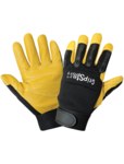 imagen de Global Glove Gripster SG2008 Negro/Amarillo Grande Cuero/Caucho/Spandex Piel de cabra Cuero/Caucho/Spandex Guantes de mecánico - sg2008 lg