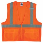 imagen de Ergodyne Glowear 8220Z Chaleco de alta visibilidad 21115 - tamaño Grande/XG - Poliéster - Naranja de alta visibilidad - ANSI clase 2