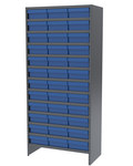 imagen de Akro-mils Sistema de estantería fijo ASC1879118 - Acero - 13 estantes - 36 gavetas - ASC1879118 BLUE
