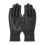 imagen de PIP G-Tek Polykor 16-747 Black X-Small Cut-Resistant Gloves - ANSI A3 Cut Resistance - PVC Palm & Fingers Coating - 8.3 in Length - 16-747/XS