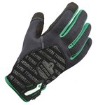 imagen de Ergodyne ProFlex 812TX Negro/Verde Grande Malla de poliéster Malla de poliéster Guantes de trabajo - 720476-17194