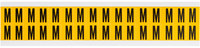 imagen de Brady 1520-M Etiqueta en forma de letra - M - Negro sobre amarillo - 9/16 pulg. x 3/4 pulg. - B-946