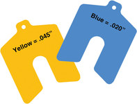 imagen de Precision Brand Sof' Shoe Azul Elastómero Cuñas - 38-1/2 pulg Ancho x 72 pulg. Longitud x 0.020 pulg. Grueso - 49230