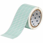 imagen de Brady UltraTemp 146028 Etiquetas imprimibles de transferencia térmica - 5/8 pulg. x 3/16 pulg. - Poliimida - Verde - B-776