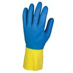 imagen de Kleenguard G80 Amarillo/azul 9 Látex/Neopreno Guantes resistentes a productos químicos - Longitud 12 pulg. - 036000-38743