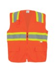 imagen de Global Glove Frogwear GLO-004 Chaleco de alta visibilidad GLO-004-5XL - tamaño 5XG - Poliéster - Naranja fluorescente/Lima - ANSI clase 2 - 01941