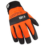 imagen de Valeo V110 Orange Medium Kevlar/Polyurethane Mechanic's Gloves - ANSI 3 Cut Resistance - VI9552ME