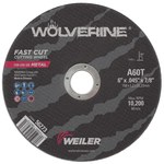 imagen de Weiler Wolverine Rueda de corte 56273 - Tipo 1 - Rueda recta - 6 pulg. - Óxido de aluminio - 60 - T