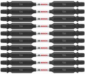 imagen de Bosch Impact Tough T25 Torx Juego de puntas dobles ITDET2535B - Acero De Aleación - 3.5 pulg. Longitud - 48450