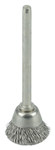 imagen de Weiler Stainless Steel Cup Brush - Unthreaded Stem Attachment - 5/8 in Diameter - 0.005 in Bristle Diameter - 26076