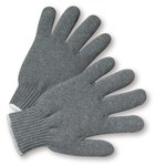 imagen de West Chester 708SG Gris Extrapequeño (jóvenes) Algodón/Poliéster Guantes de uso general - Pulgar tipo ala - Longitud 7.75 pulg. - 662909-708311