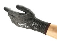 imagen de Ansell HyFlex Intercept 11-738 Gray/Black 7 Cut Resistant Gloves - ANSI A4 Cut Resistance - Nitrile/Polyurethane Palm Coating
