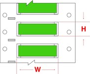 imagen de Brady Permasleeve 2HX-1000-2-GR-J-2 Funda de impresora troquelada - 0.984 pulg. x 1.236 pulg. - Verde - B-7642