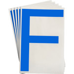 imagen de Brady Toughstripe 121725 Etiqueta en forma de letra - F - Azul - 6 pulg. x 8 pulg. - B-514