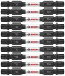 imagen de Bosch Impact Tough T30 Torx Juego de puntas dobles ITDET3025B - Acero De Aleación - 2.5 pulg. Longitud - 48421