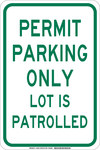 imagen de Brady B-555 Aluminio Rectángulo Cartel de información, restricción y permiso de estacionamiento Blanco - 12 pulg. Ancho x 18 pulg. Altura - 129594
