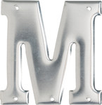 imagen de Brady 1600-M Etiqueta en forma de letra - M - Plateado