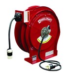 imagen de Reelcraft Industries L Series Cord Reel - 50 ft Cable Included - Spring Drive - 15 Amps - 125V - Single Outlet - 12 AWG - L 5550 123 3