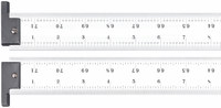 imagen de Starrett Acero templado para resortes pesados Regla de acero - longitud de 72 pulg. - ancho de 1-1/2 pulg. - espesor de 1/10 pulg. - CH416R-72