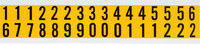 imagen de Brady 1520-# KIT Kit de etiquetas de números - 0 a 9 - Negro sobre amarillo - 9/16 pulg. x 3/4 pulg.