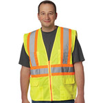 imagen de PIP High-Visibility Vest 302-MAPLY 302-MAPLY-2X - Size 2XL - Lime Yellow - 80623