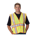 imagen de PIP High-Visibility Vest 305-USV5FRLY - Size Universal - Lime Yellow - 73977