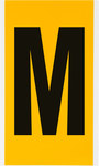 imagen de Brady 1570-M Etiqueta en forma de letra - M - Negro sobre amarillo - 5 pulg. x 9 pulg. - B-946