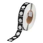 imagen de Brady THTEP-167-593-.5BK Rollo de etiquetas troqueladas para impresoras - 1.2 pulg. x 1 1/2 pulg. - Poliéster - Negro - B-593