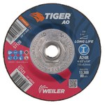 imagen de Weiler Tiger Disco esmerilador 57120 - 4.5 pulg. - Óxido de aluminio - 24 - R