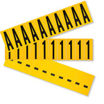 imagen de Brady 1534-# KIT Kit de etiquetas de números - 0 a 9 - Negro sobre amarillo - 7/8 pulg. x 2 1/4 pulg.