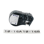 imagen de BradyBondz M4-22-423 Cartuchos para impresora de transferencia térmica troquelados - 1 pulg. x 3 pulg. - Poliéster - Negro sobre blanco - B-423