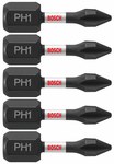 imagen de Bosch Impact Tough #1 Phillips Puntas de inserción ITPH1105 - Acero De Aleación - 1 pulg. Longitud - 48298