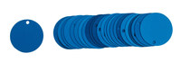 imagen de Brady 49907 Azul Círculo Aluminio Etiqueta en blanco para válvula - Ancho 2 in de diám. - B-906
