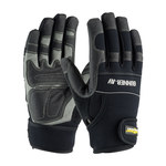 imagen de PIP Maximum Safety Gunner AV 120-4400 Black/Gray XL Lycra/Neoprene/Nylon/Nylon/PVC/Rubber/Synthetic Leather Work Gloves - 10.25 in Length - 120-4400/XL