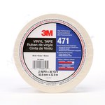 imagen de 3M 471 Blanco Cinta de marcado - 2 pulg. Anchura x 36 yd Longitud - 5.2 mil Espesor - Un solo lado Adhesiva - 68853