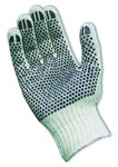 imagen de PIP 36-110PD Black/White Medium Cotton/Polyester General Purpose Gloves - PVC Dotted Palm & Fingers Coating - 9.4 in Length - 36-110PD/M