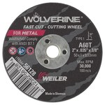 imagen de Weiler Wolverine Rueda de corte 56128 - Tipo 1 (recto) - 2 pulg. - Óxido de aluminio - 60 - T