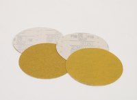 imagen de 3M Hookit Recubierto Óxido de aluminio Amarillo Disco de velcro - Óxido de aluminio - 5 pulg. - P180 - Muy fino - 86396
