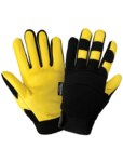 imagen de Global Glove Thunder Glove SG7700in Negro/Amarillo Grande Cuero/Caucho/Spandex Gamuza Cuero/Caucho/Spandex Guantes de mecánico - sg7700in lg