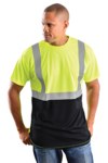 imagen de Occunomix Camisa de alta visibilidad LUX-SSETPBK M - Mediano - Wicking Birdseye - Negro/Amarillo - ANSI clase 2 - 60788