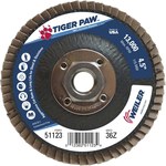 imagen de Weiler Tiger Paw Type 29 Flap Disc 51123 - Zirconium - 4-1/2 in - 36 - Very Coarse