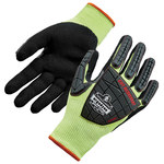 imagen de Ergodyne 7141 Lime Large Cut-Resistant Gloves - ANSI A4 Cut Resistance - Nitrile Palm & Fingers Coating - 17914