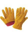 imagen de Global Glove 3200SRF Brown Large Split Cowhide Cotton/Leather Driver's Gloves - Keystone Thumb - 3200SRF/LG