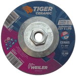 imagen de Weiler Tiger Ceramic Cutoff Wheel 58308 - Type 27 - Depressed Center Wheel - 5 in - Ceramic - 60 - S