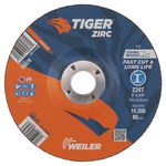 imagen de Weiler Tiger Disco esmerilador 58079 - 6 pulg. - Zirconia Alumina - 24 - T