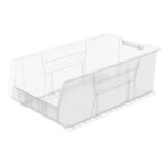 imagen de Akro-mils Akrobin 300 lb Transparente Polímero de grado industrial Apilado Contenedor de almacenamiento - longitud 29 7/8 pulg. - Ancho 16 1/2 pulg. - Altura 11 pulg. - Compartimientos 1 - 30293SCLAR