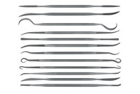 imagen de Grobet Estados Unidos troquelado Conjunto de Riffler - 6 pulg. - Corte 0 - 32.020