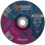 imagen de Weiler Tiger Ceramic Rueda de desbaste con centro hundido 68388 - 7 pulg. - Cerámico - 24 - T