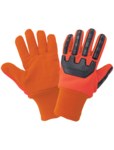 imagen de Global Glove Cotton Corded with Impact Protection Naranja Talla única Algodón/Poliéster Guantes de trabajo - c19ocpb